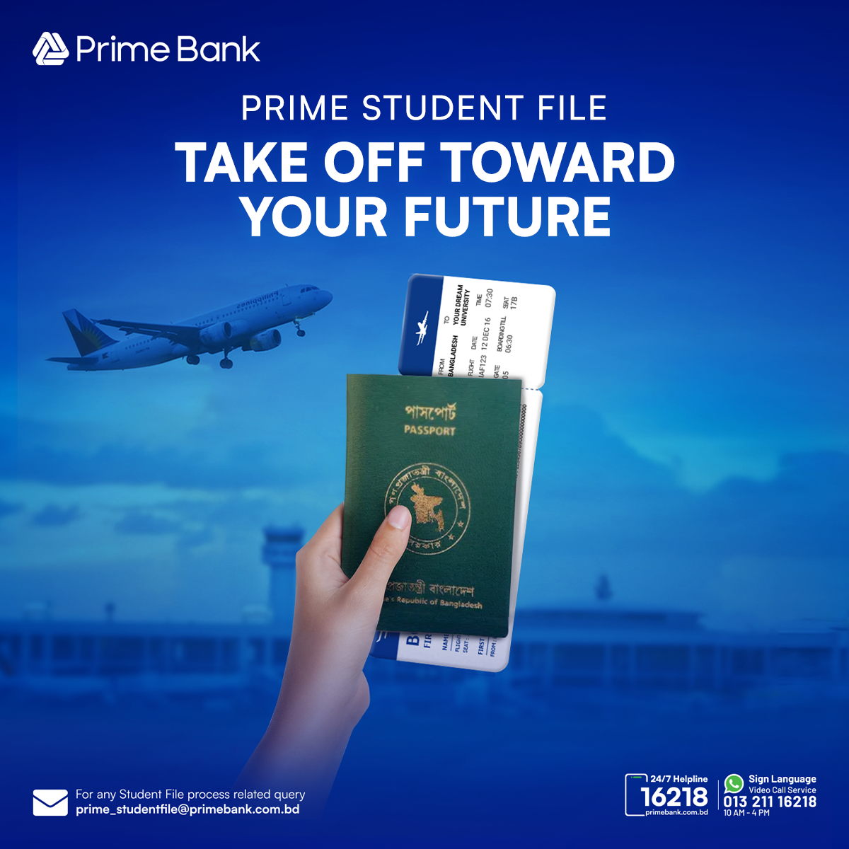 TAKE OFF TOWARD YOUR FUTURE